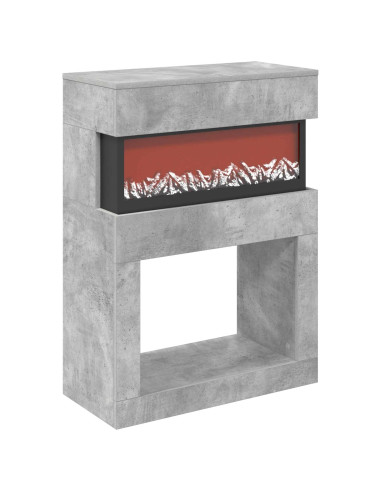 Caminetto elettrico Cemento 64 x 30 x 87 cm
