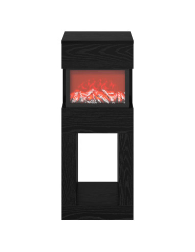 Caminetto elettrico Rovere Nero 35 x 30 x 86 cm