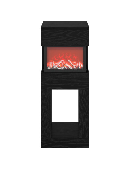 Caminetto elettrico Rovere Nero 35 x 30 x 86 cm
