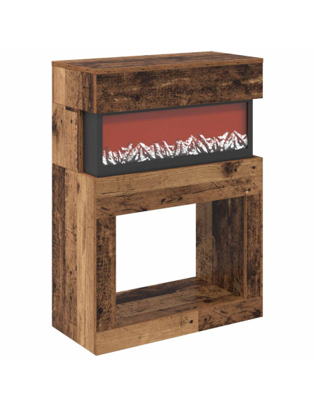 Caminetto elettrico Legno antico 64 x 30 x 87 cm