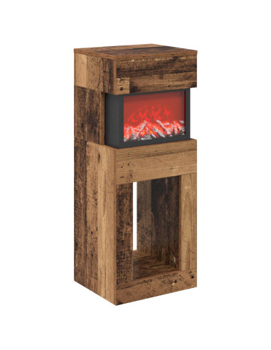 Caminetto elettrico Legno antico 35 x 30 x 86 cm