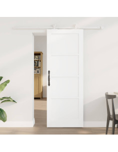 Porta scorrevole 73,5 x 198,5 cm Legno ingegnerizzato Bianco