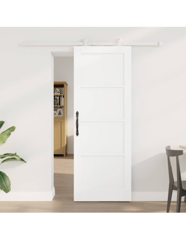 Porta scorrevole 73,5 x 198,5 cm Legno ingegnerizzato Bianco