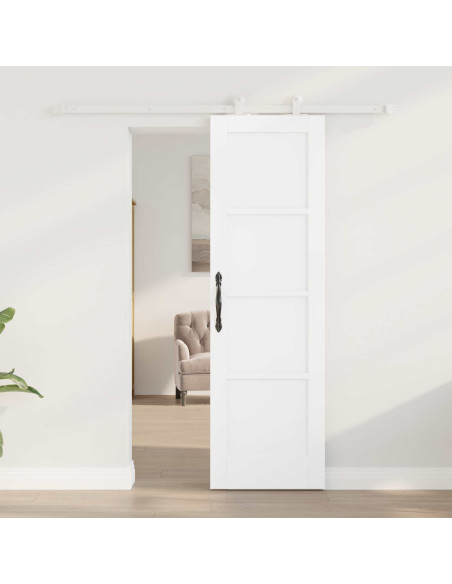 Porta scorrevole 61 x 198,5 cm Legno ingegnerizzato Bianco