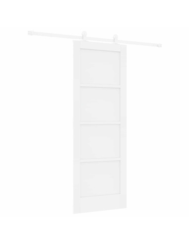 Porta scorrevole 73,5 x 198,5 cm Legno ingegnerizzato Bianco