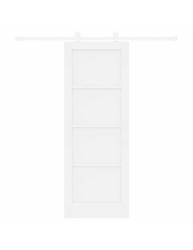 Porta scorrevole 73,5 x 198,5 cm Legno ingegnerizzato Bianco