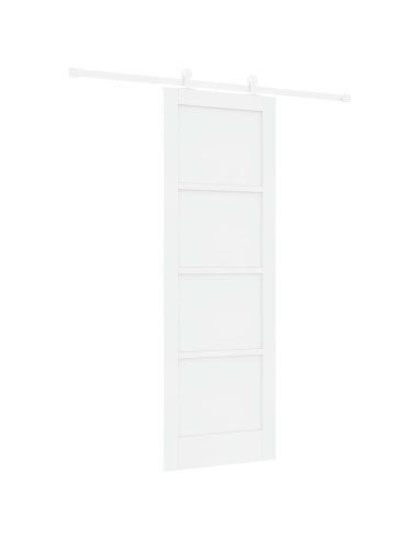 Porta scorrevole 73,5 x 211 cm Legno ingegnerizzato Bianco