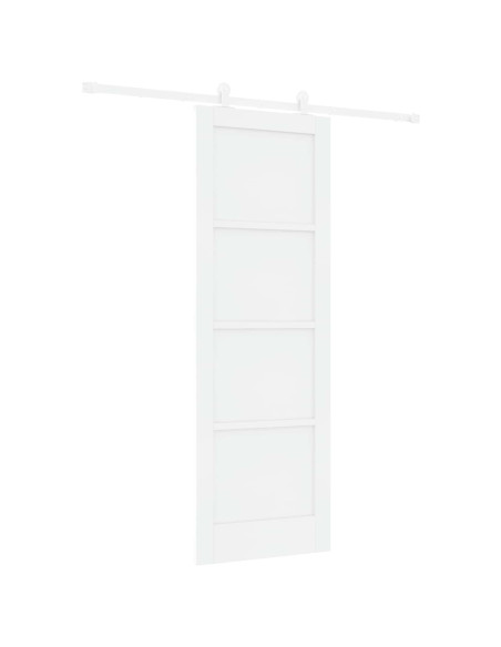 Porta scorrevole 73,5 x 211 cm Legno ingegnerizzato Bianco
