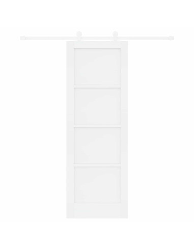 Porta scorrevole 73,5 x 211 cm Legno ingegnerizzato Bianco