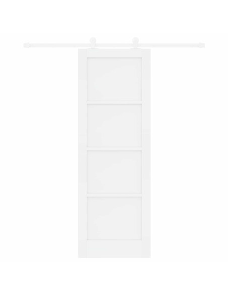 Porta scorrevole 73,5 x 211 cm Legno ingegnerizzato Bianco
