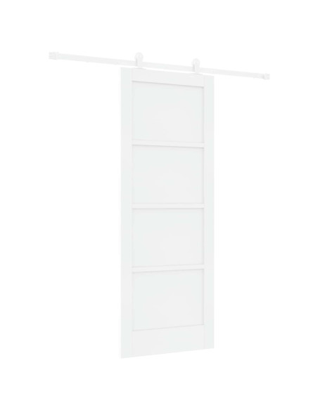 Porta scorrevole 78 x 202 cm Legno ingegnerizzato Bianco
