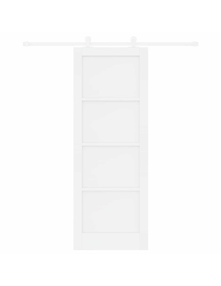 Porta scorrevole 78 x 211 cm Legno ingegnerizzato Bianco