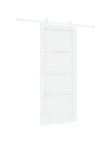 Porta scorrevole 86 x 198,5 cm Legno ingegnerizzato Bianco