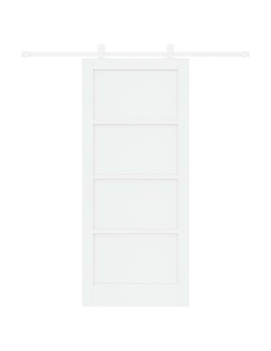 Porta scorrevole 86 x 198,5 cm Legno ingegnerizzato Bianco