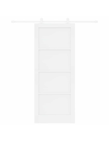 Porta scorrevole 86 x 211 cm Legno ingegnerizzato Bianco