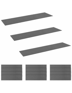 Tappeti per scale 15 pz 76 x 20 cm Grigio Chiaro Poliestere 2