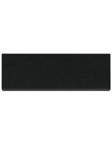 Tappeti per scale 15 pz 65 x 21 x 4 cm Grigio Scuro Poliestere