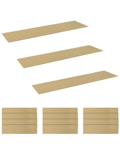 Tappeti per scale 15 pz 76 x 20 cm Beige Poliestere 2