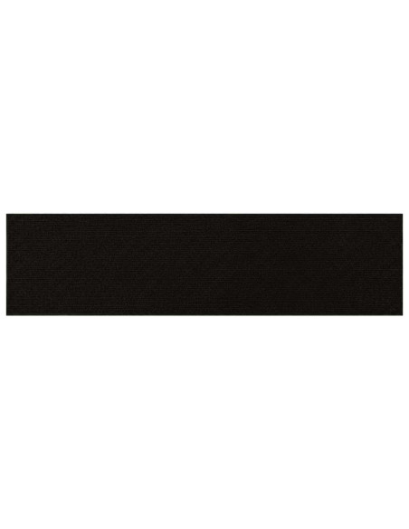Tappeti per scale 15 pz 76 x 20 cm Nero Poliestere Rettangolare
