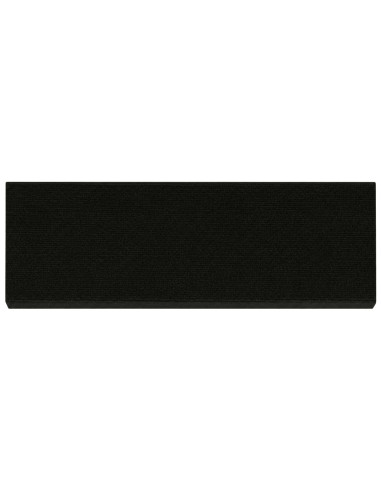 Tappeti per scale 15 pz 65 x 21 x 4 cm Nero Poliestere