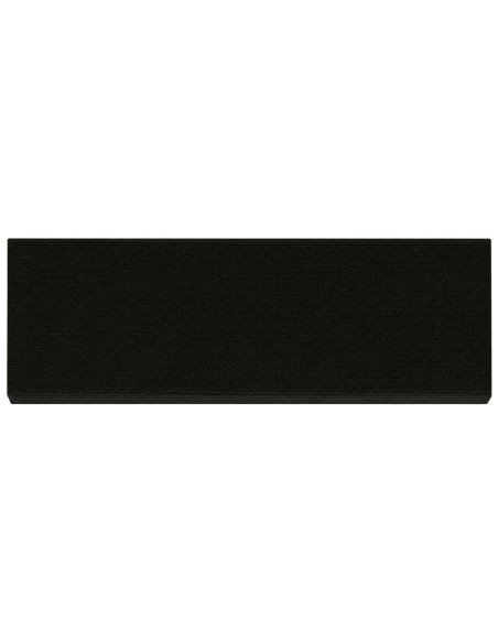 Tappeti per scale 15 pz 65 x 21 x 4 cm Nero Poliestere