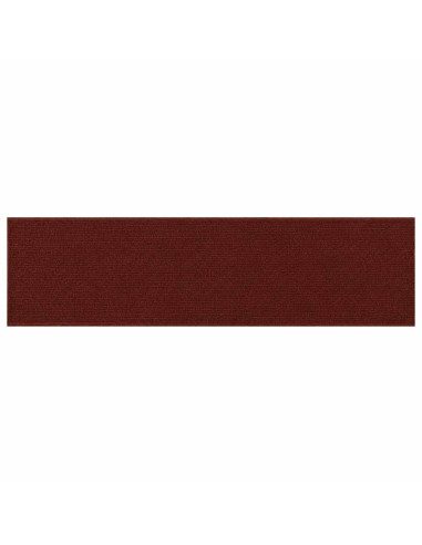 Tappeti per scale 15 pz 76 x 20 cm Borgogna Poliestere