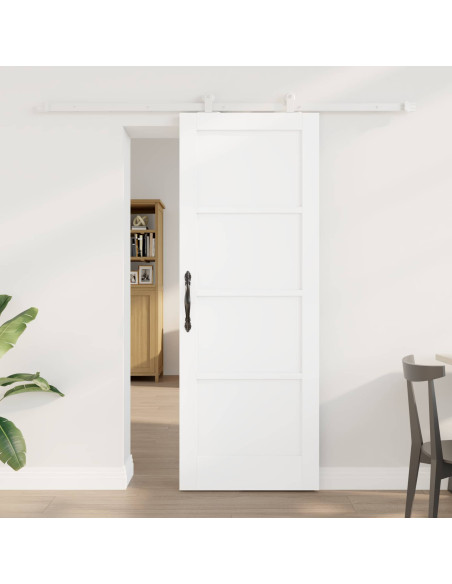Porta scorrevole 73,5 x 198,5 cm Legno ingegnerizzato Bianco