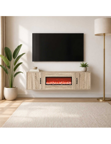 Caminetto elettrico Sonoma 140,5 x 30 x 39 cm