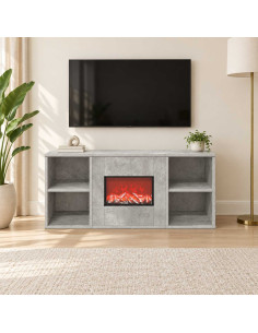 Caminetto elettrico Cemento 100 x 37 x 45,5 cm