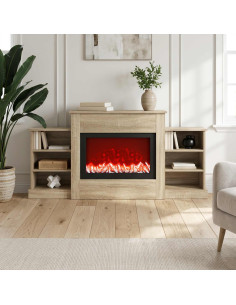 Caminetto elettrico Sonoma 140 x 30 x 67 cm