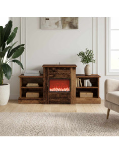 Caminetto elettrico Legno antico 110 x 30 x 50 cm