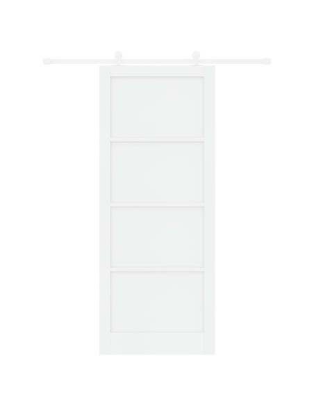 Porta scorrevole 93 x 232 cm Legno ingegnerizzato Bianco