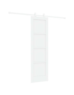 Porta scorrevole 61 x 198,5 cm Legno ingegnerizzato Bianco 2
