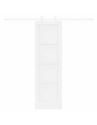 Porta scorrevole 61 x 198,5 cm Legno ingegnerizzato Bianco
