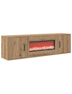 Caminetto elettrico Rovere Artigianale 140,5 x 30 x 39 cm 2