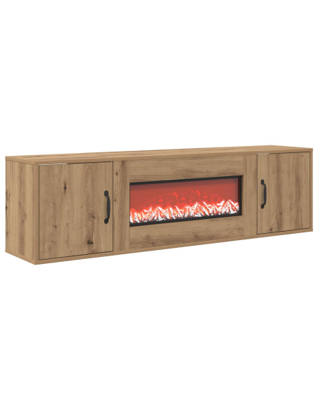 Caminetto elettrico Rovere Artigianale 140,5 x 30 x 39 cm