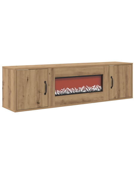 Caminetto elettrico Rovere Artigianale 140,5 x 30 x 39 cm