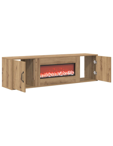 Caminetto elettrico Rovere Artigianale 140,5 x 30 x 39 cm