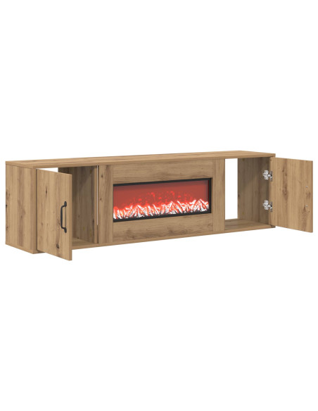Caminetto elettrico Rovere Artigianale 140,5 x 30 x 39 cm