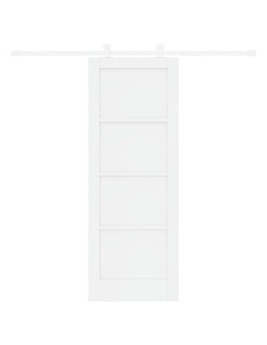 Porta scorrevole 73,5 x 198,5 cm Legno ingegnerizzato Bianco