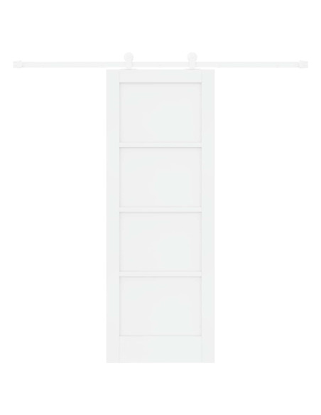 Porta scorrevole 73,5 x 198,5 cm Legno ingegnerizzato Bianco