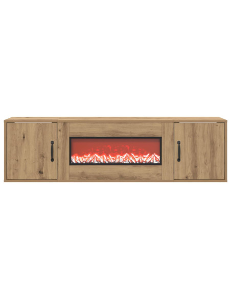 Caminetto elettrico Rovere Artigianale 140,5 x 30 x 39 cm