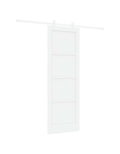 Porta scorrevole 73,5 x 211 cm Legno ingegnerizzato Bianco