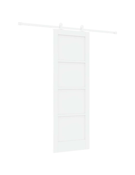 Porta scorrevole 73,5 x 211 cm Legno ingegnerizzato Bianco