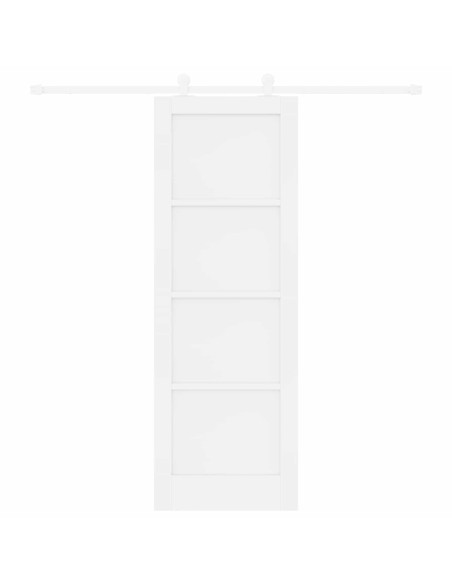 Porta scorrevole 73,5 x 211 cm Legno ingegnerizzato Bianco