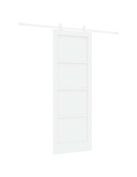 Porta scorrevole 78 x 211 cm Legno ingegnerizzato Bianco