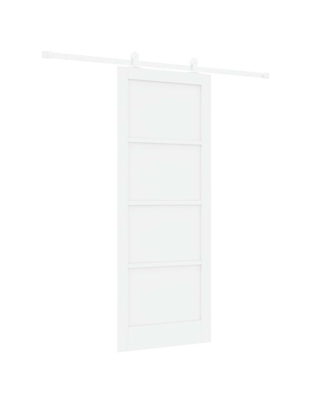 Porta scorrevole 83 x 211 cm Legno ingegnerizzato Bianco