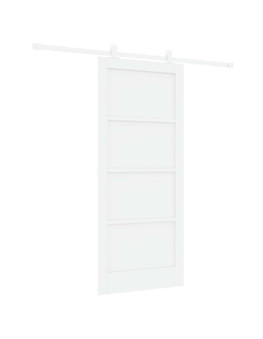 Porta scorrevole 86 x 198,5 cm Legno ingegnerizzato Bianco