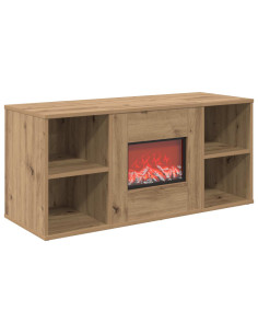 Caminetto elettrico Rovere Artigianale 100 x 37 x 45,5 cm 2