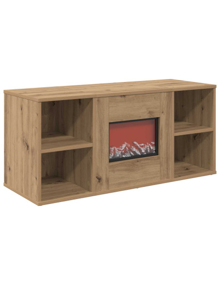 Caminetto elettrico Rovere Artigianale 100 x 37 x 45,5 cm